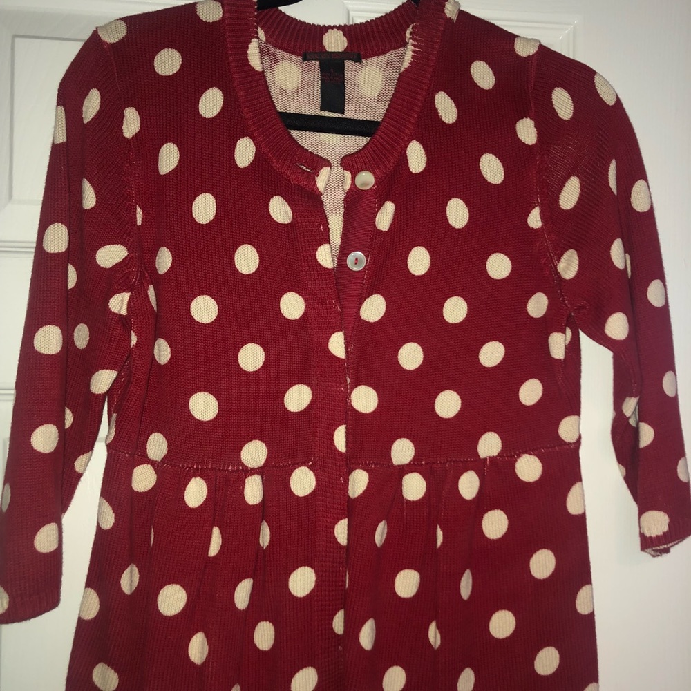 Lucky Brand Ruffle bottom cardigan